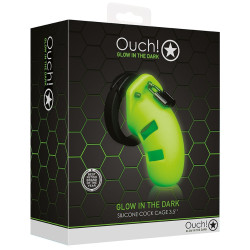 Ouch! Glow Cage de chasteté phosphorescente Glow Cage 9.5 x 3.5cm